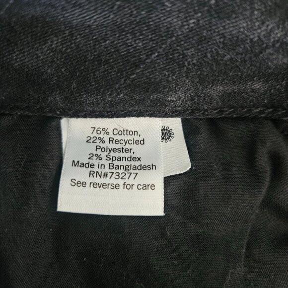 So Black Ripped Distressed High Waist Curvy Midi Jean 7 / 28W Shorts - Picture 6 of 6